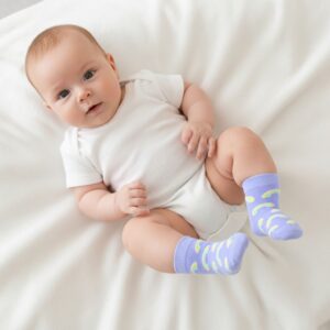 Kids’ Rainbow Pattern Socks – Lavender
