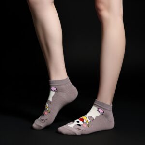 Cute Dog Print Ankle Socks – Soft & Playful Everyday Wear