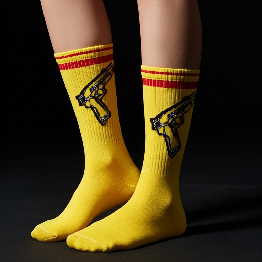 Street Heat Socks – Yellow Gun Edition - Image 3
