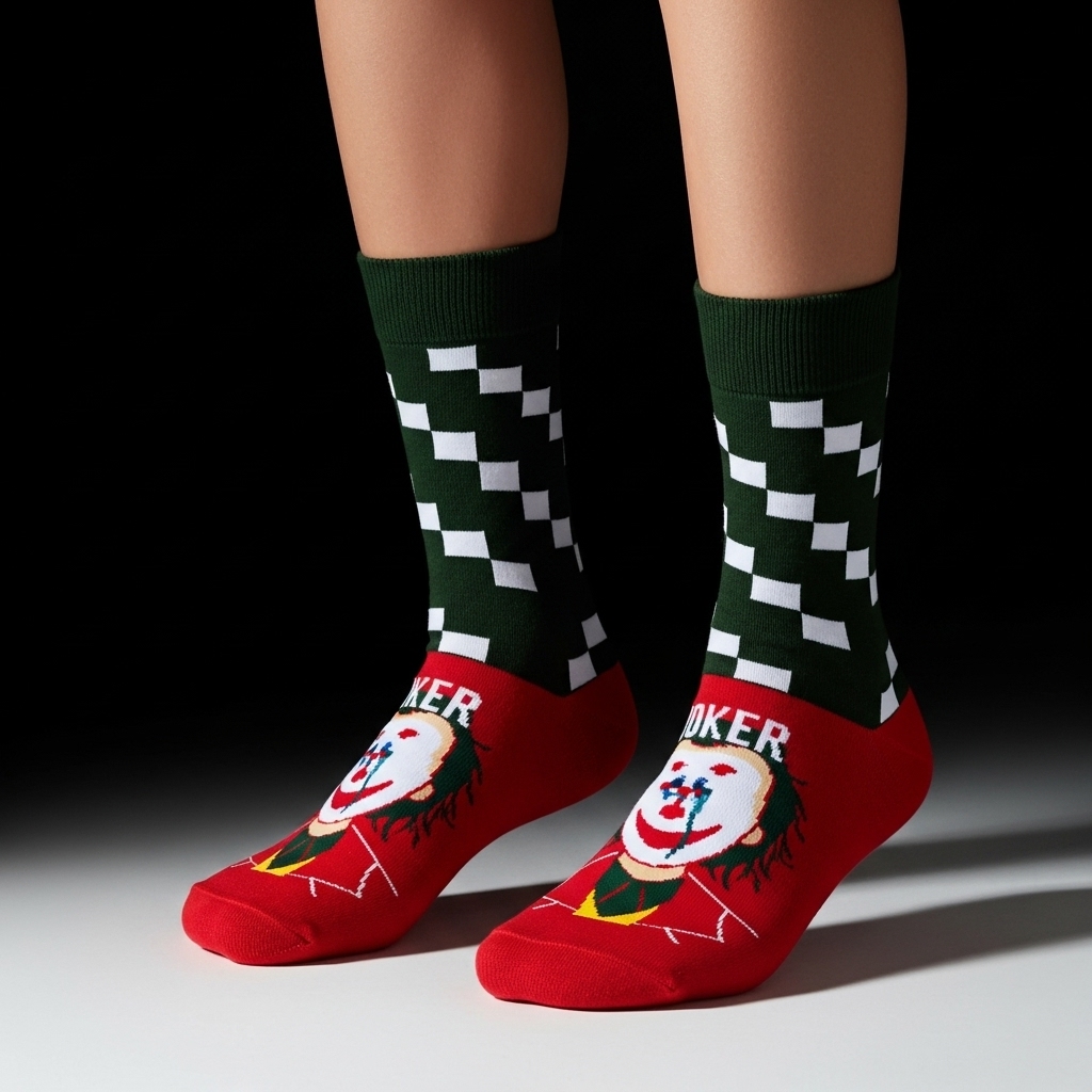 Joker Graphic Socks – Bold Streetwear Style - Image 3