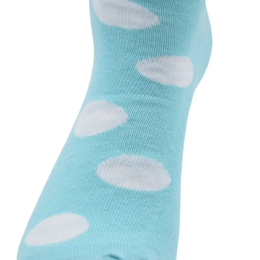 Sky Blue Polka Dot Ankle Socks - Image 3