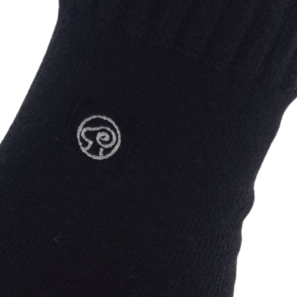 Classic Black Crew Socks – Premium Woolen Blend | Everyday Comfort & Style - Image 2