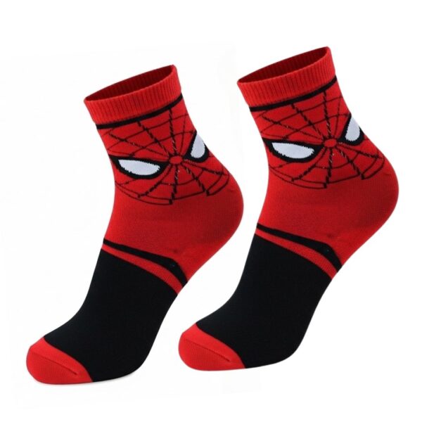 Kids Spiderman Ankle Socks – Superhero Cartoon Design, Soft & Comfortable - Image 3