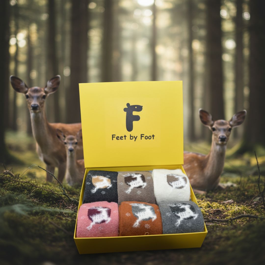 Reindeer Socks – 6 Pair Premium Winter Pack (Unisex)