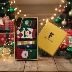 Festive Christmas Socks 4 - Pair Variety Pack - Special Holiday Offer!