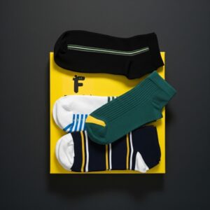 Stylish Ankle Socks – Pack of 4 (Unisex, Multi-Color)