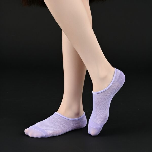 Lilac Low-Cut No-Show Socks – Lightweight & Everyday Comfort - Image 3