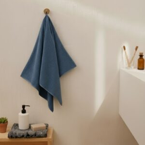 Quick Dry Premium Blue Bath Towel – 480 GSM, Large Size (132×75 cm) Soft & Super Absorbent