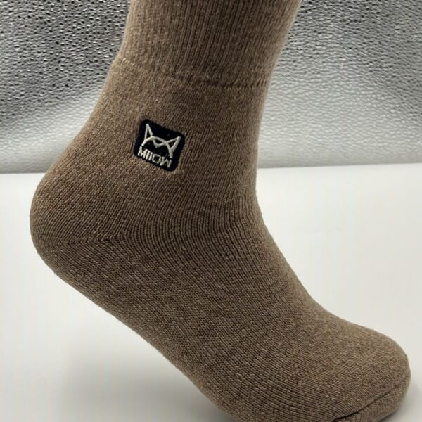 Miow Women’s Woolen Brown Socks – Warm, Soft & Cozy Winter Comfort - Image 3