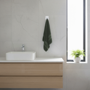 Ultra-Soft, Highly Absorbent Forest Green Hand Towel for Modern Bathroom Vanity and Decor