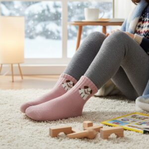 Cozy Paws Kids’ Ultra-Soft Plush Fleece Winter Socks – Warm Thermal Boot Socks for Boys & Girls