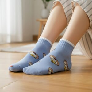 Cotton Ankle Length Socks with Soft Ribbed Cuff, Breathable Fabric and Comfort Fit