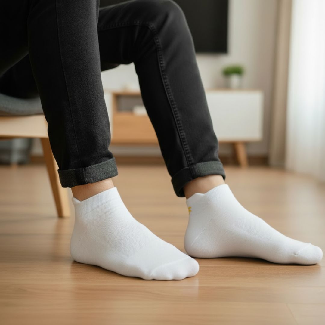 Premium Antimicrobial Ankle Socks – Breathable & Odor Control Comfort