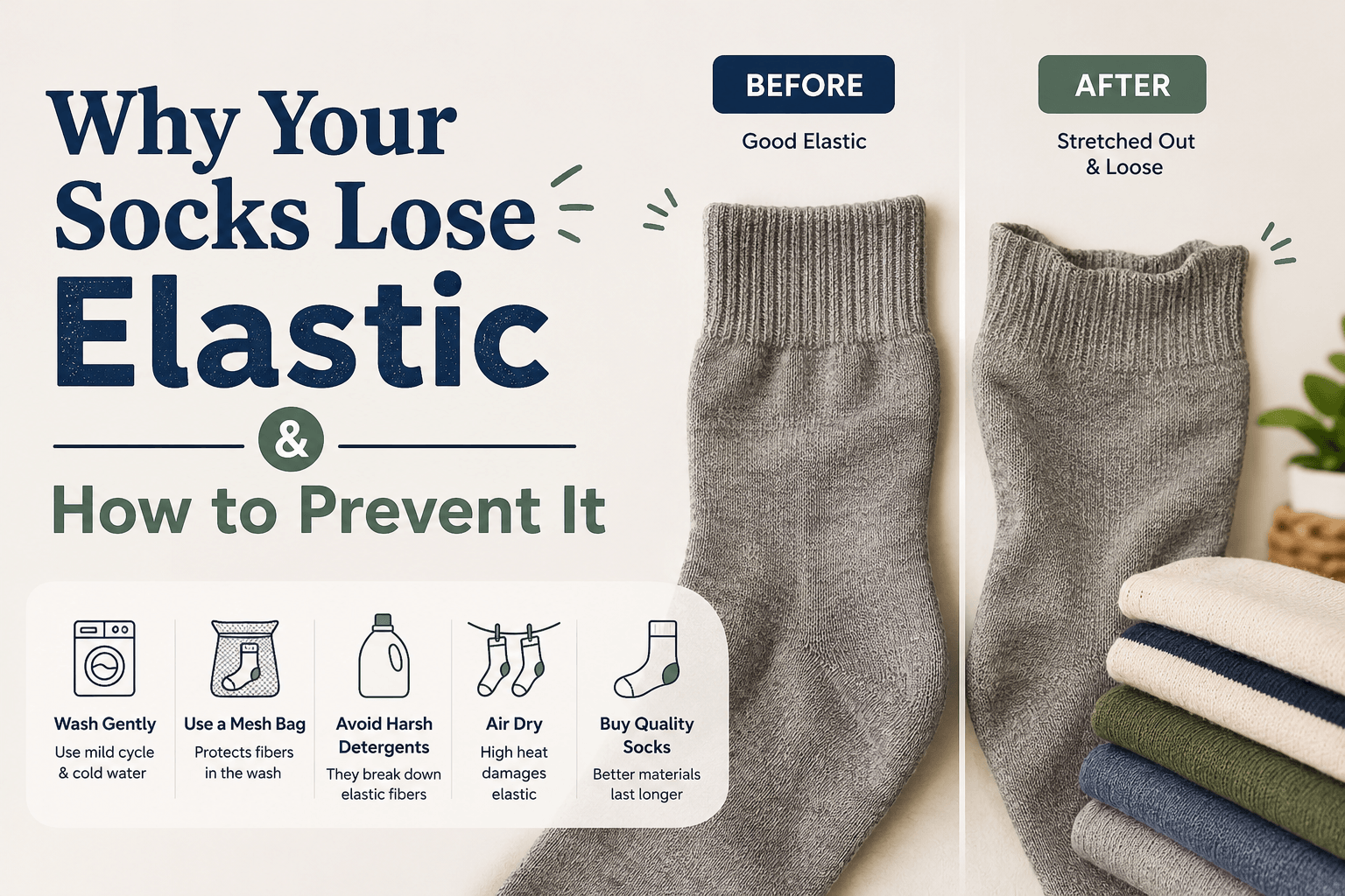 Why Your Socks Lose Elastic & How to Prevent It
